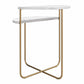 Athena End Table - White marble