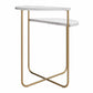 Athena End Table - White marble