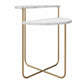 Athena End Table - White marble