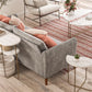 Athena Console Table - White marble