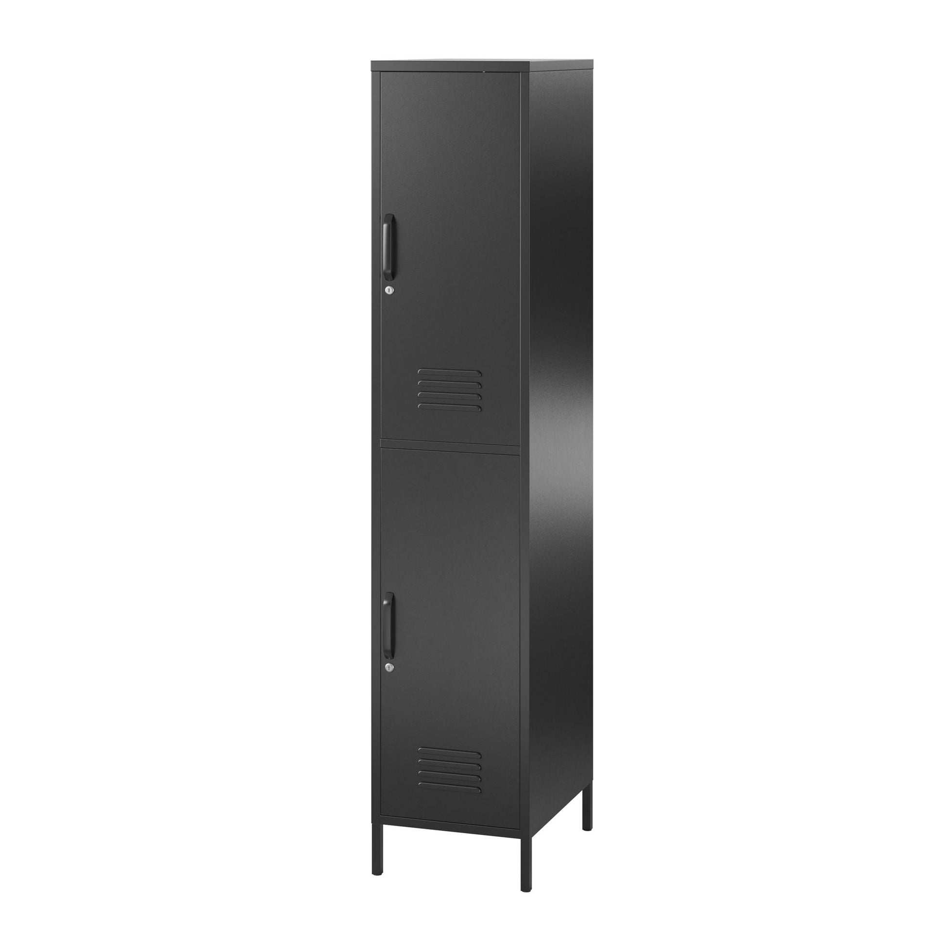 Mission District 2 Door Cabinet - Black