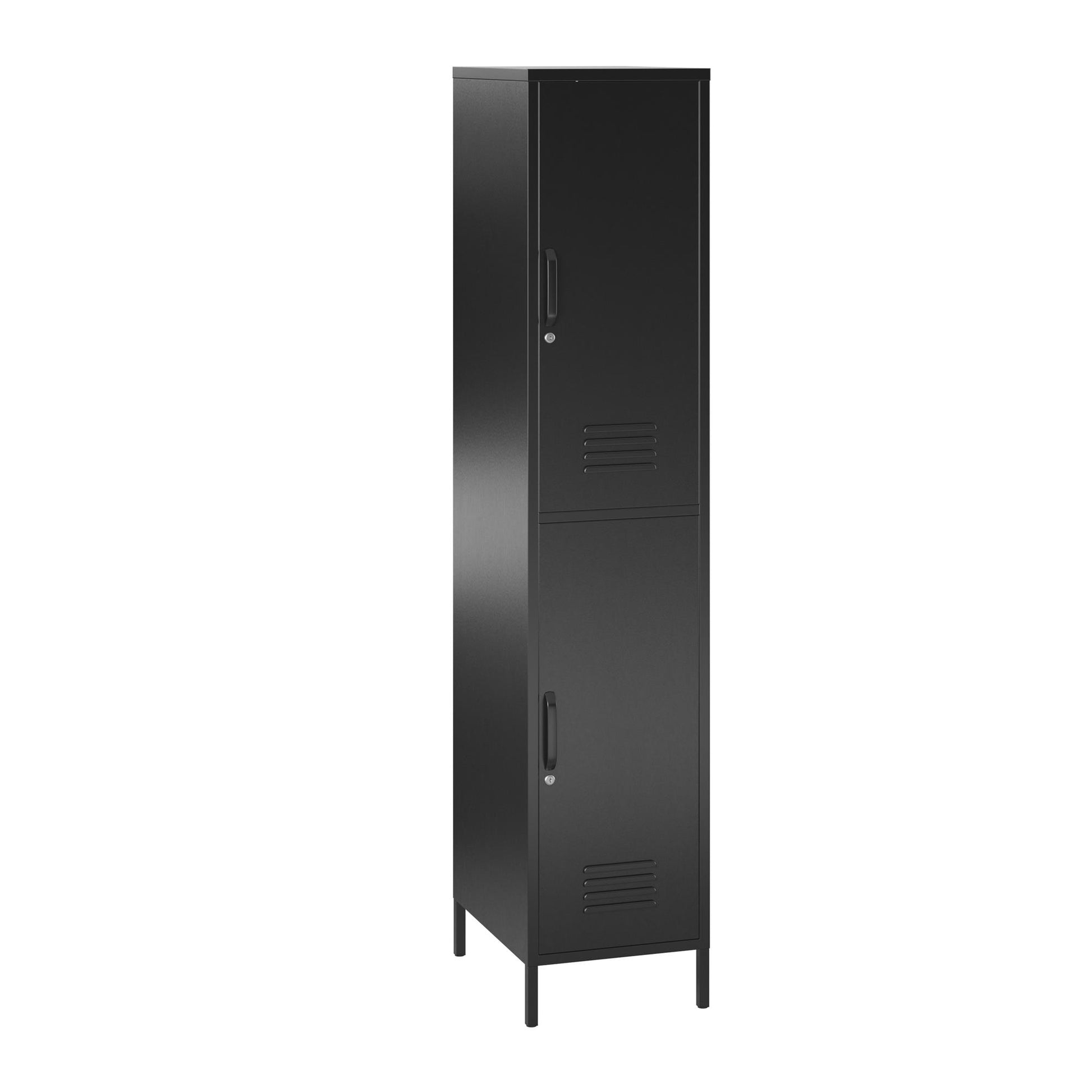 Mission District 2 Door Cabinet - Black