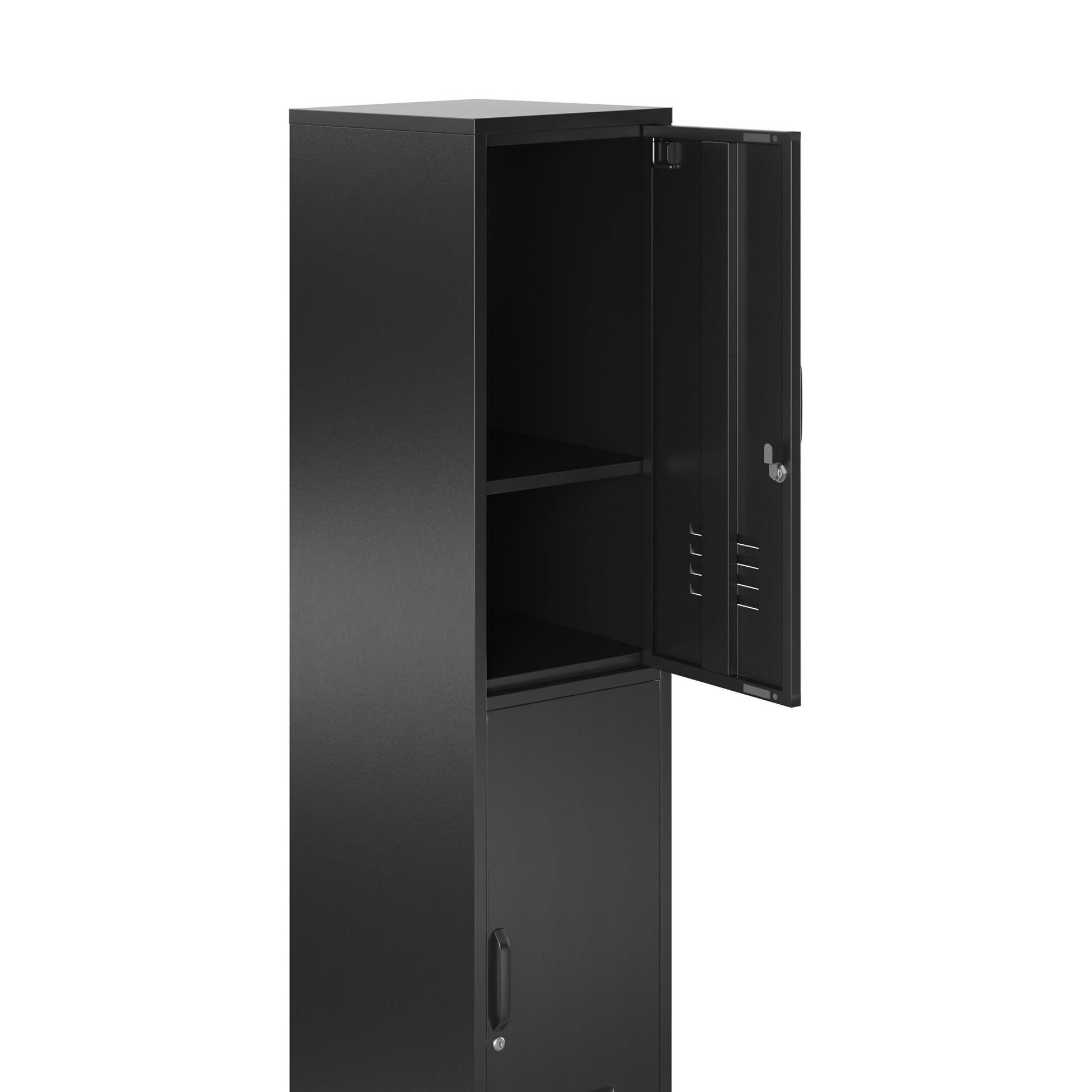 Mission District 2 Door Cabinet - Black