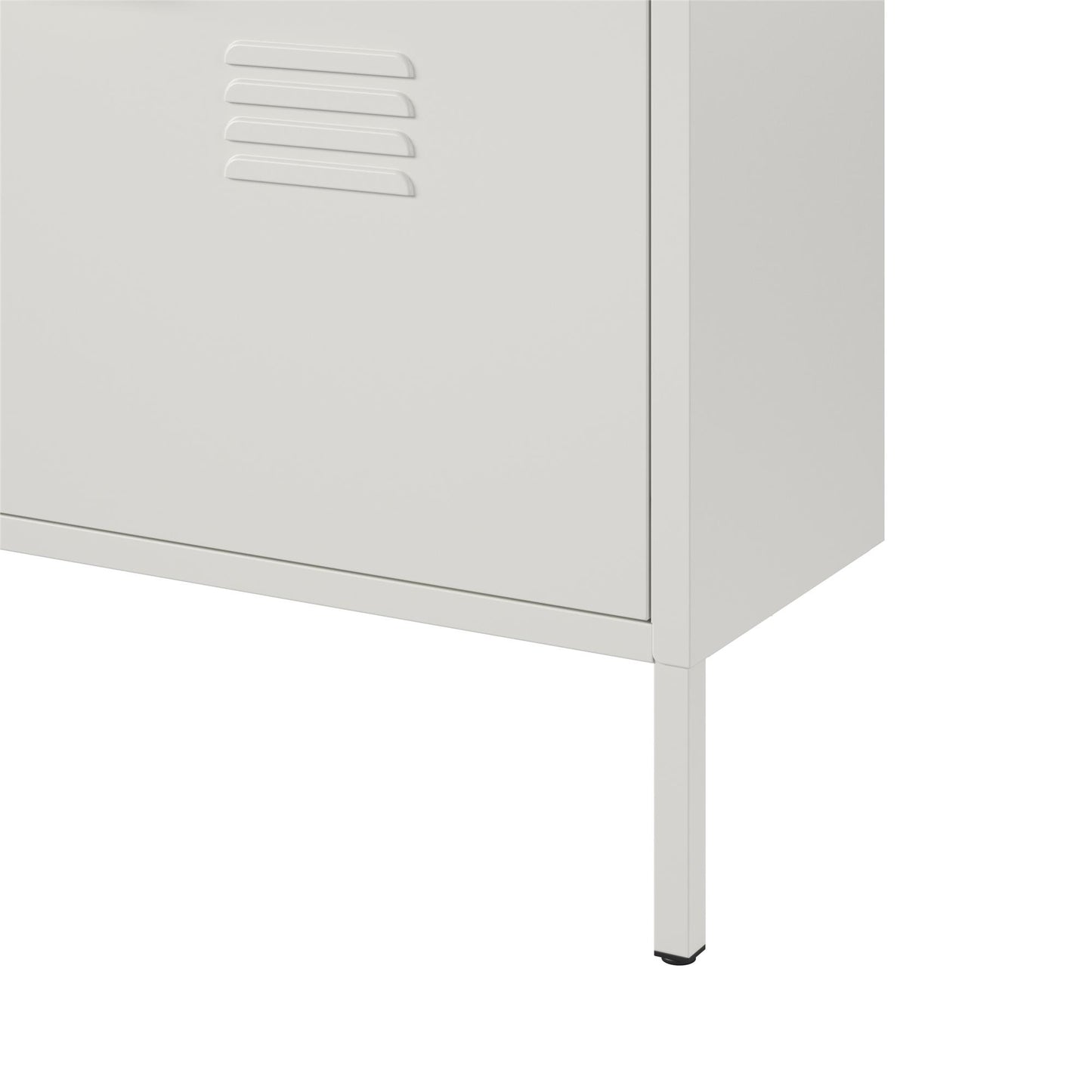 Mission District 3 Door Shoe Storage - White