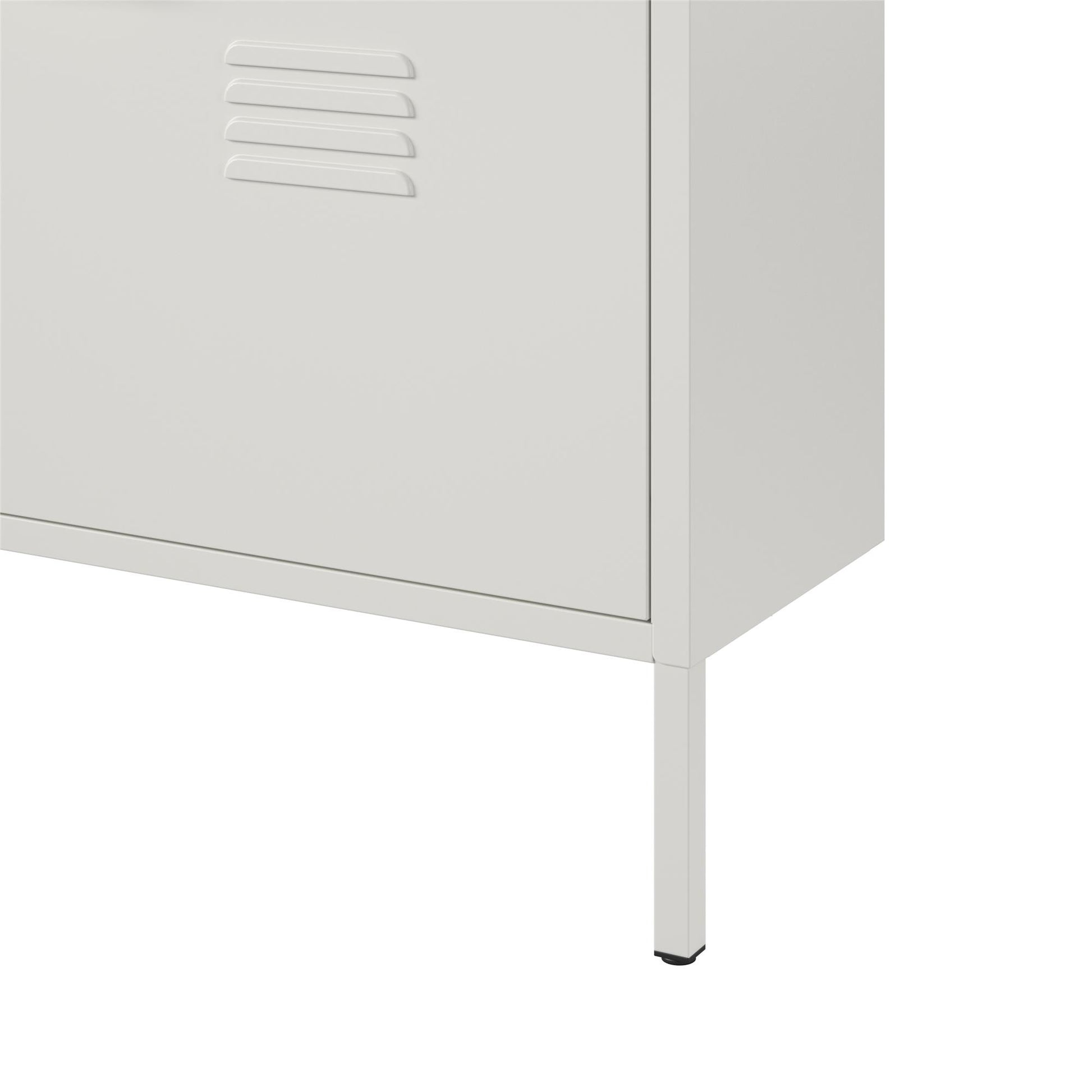 Mission District 3 Door Shoe Storage - White