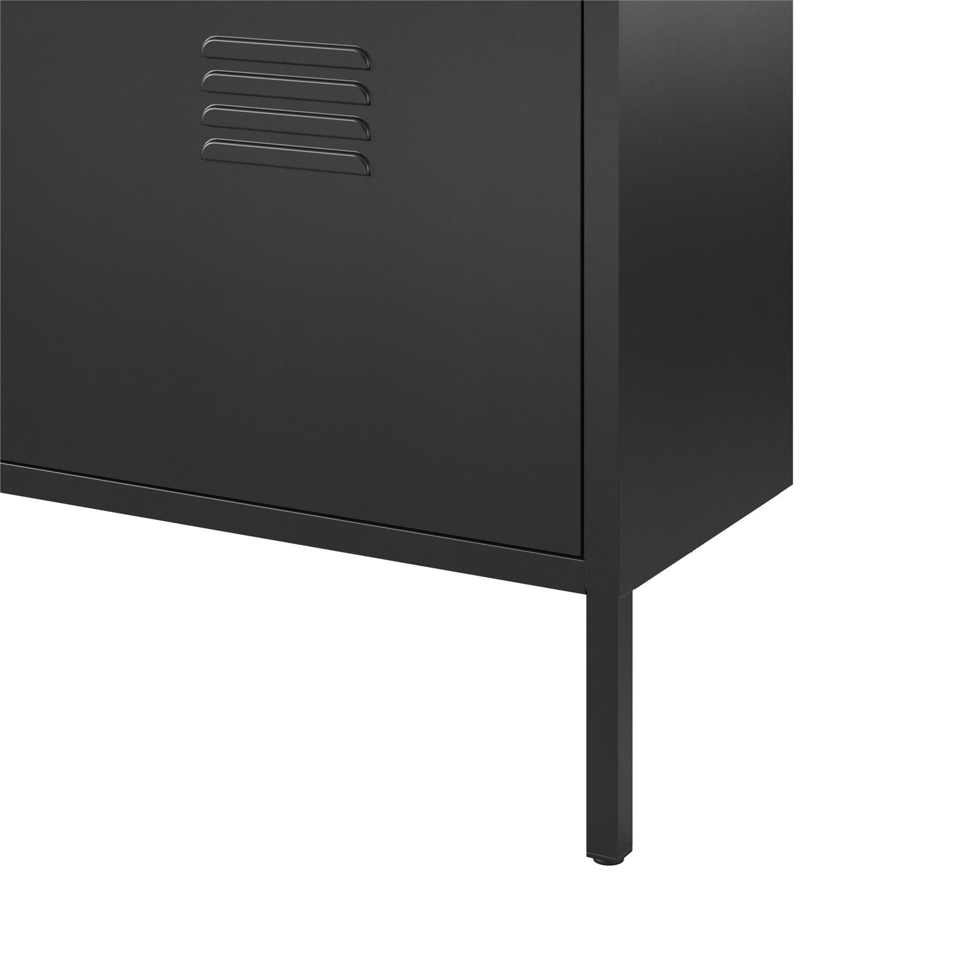 Mission District 3 Door Shoe Storage - Black