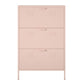 Mission District 3 Door Shoe Storage - Pale Pink
