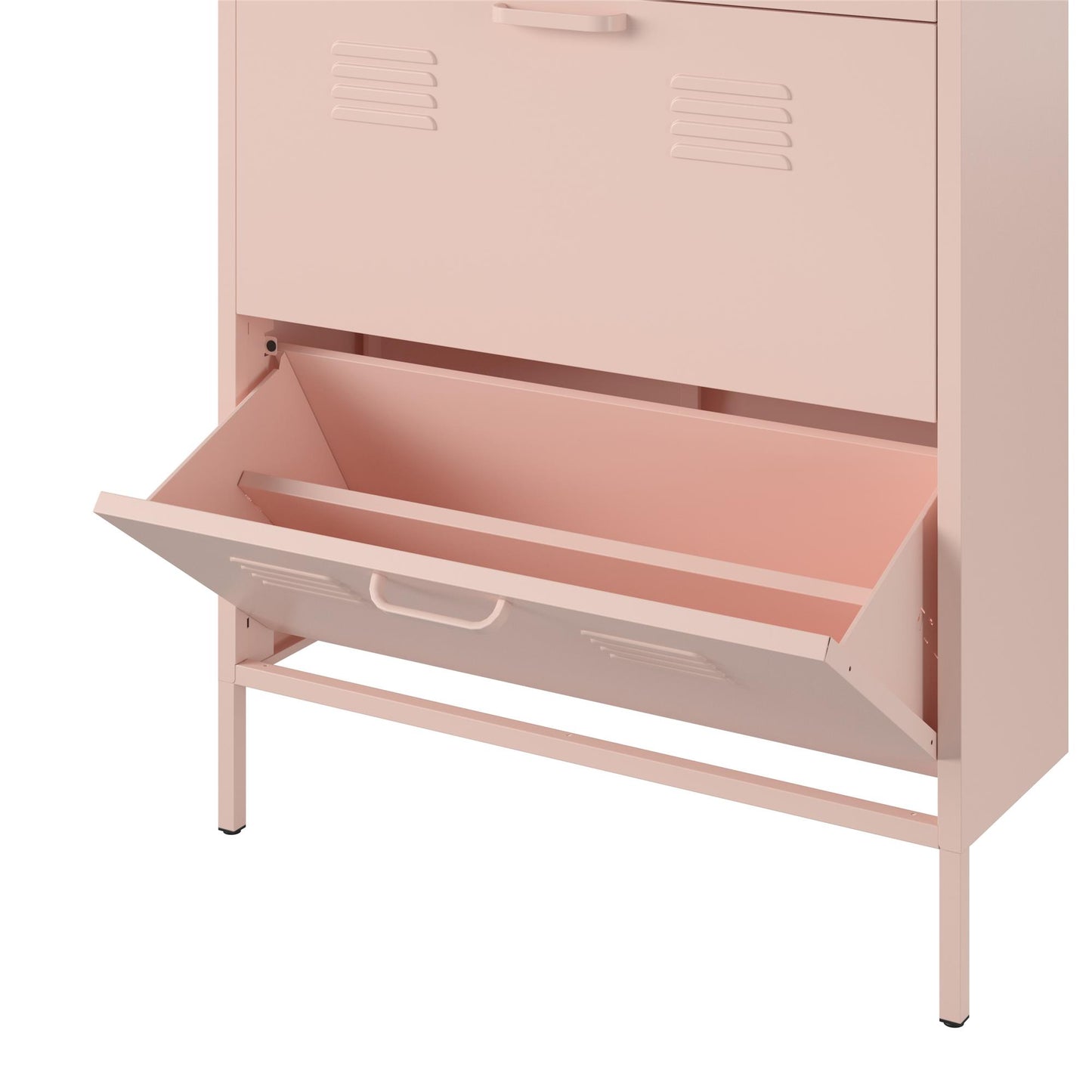 Mission District 3 Door Shoe Storage - Pale Pink