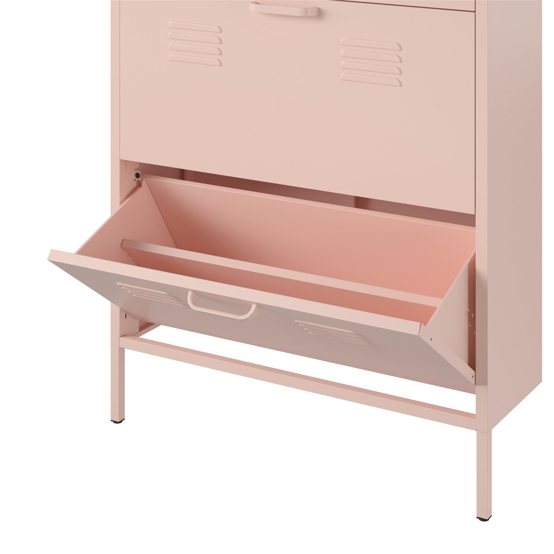Mission District 3 Door Shoe Storage - Pale Pink