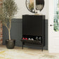 Mission District 3 Door Shoe Storage - Black