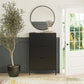 Mission District 3 Door Shoe Storage - Black