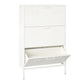 Mission District 3 Door Shoe Storage - White