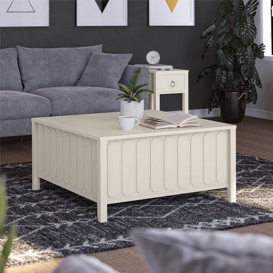 Her Majesty Lift Top Coffee Table - White