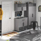 Shelby Garage Base Cabinet 2 Door/1 Drawer, Graphite - Graphite
