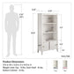Monarch Hill Poppy Kids’ Bookcase with 2 Sets of Knobs - Gray