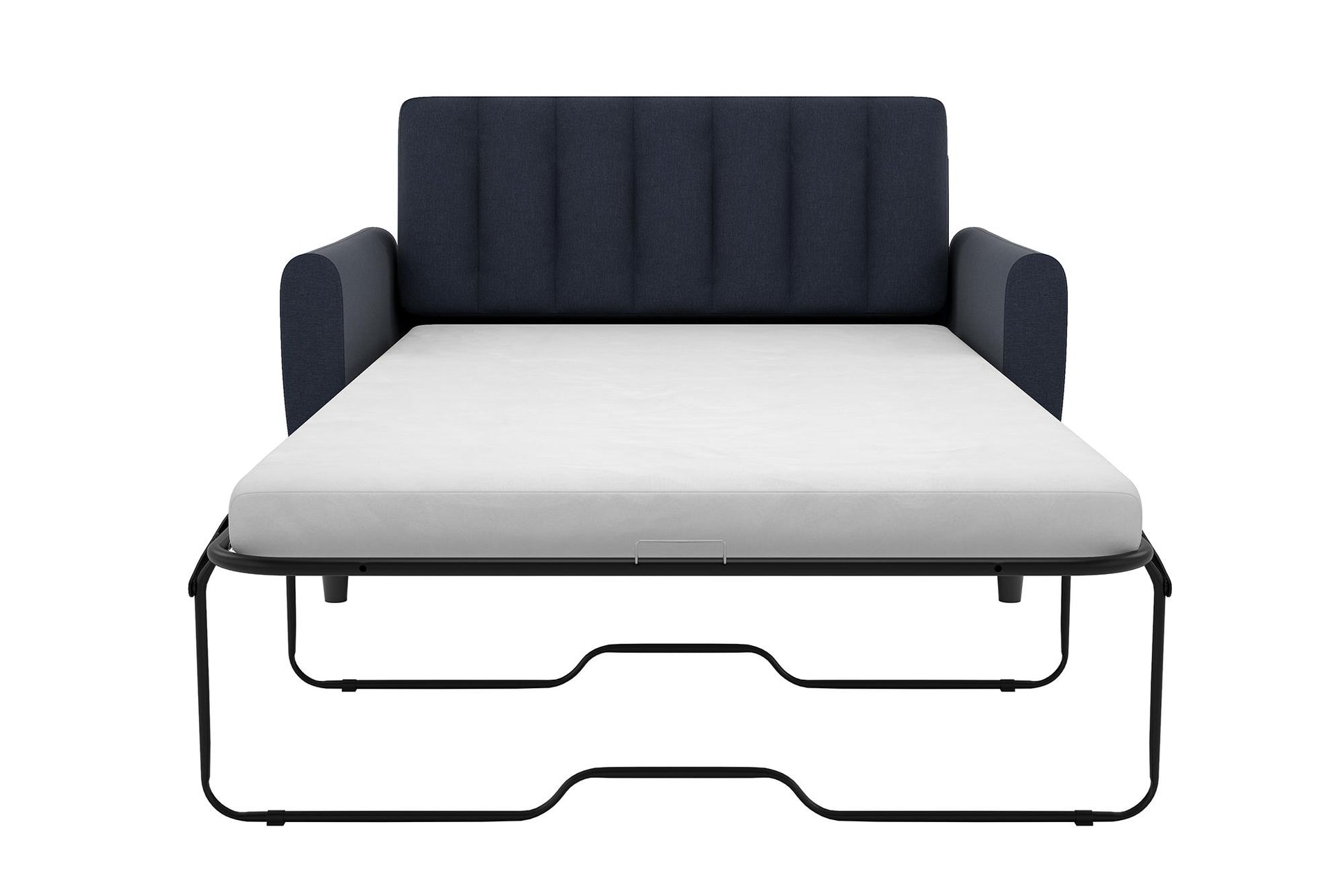 Brittany Loveseat Sleeper Sofa with Memory Foam Mattress - Blue Linen - Twin