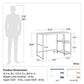 Kimberly Kids Desk with Reversible Shelves and Large Work Surface - White