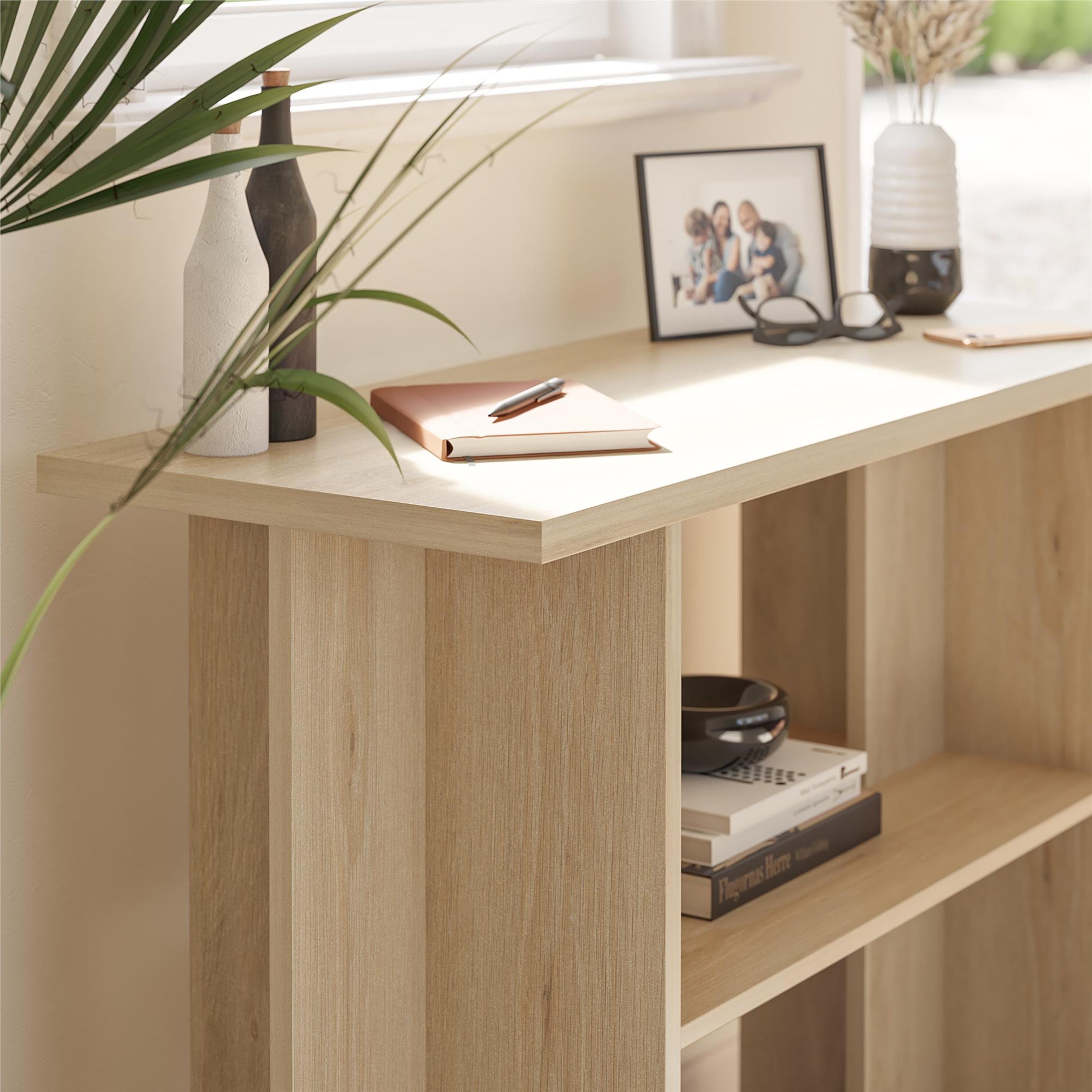 Voler Console Table, Light Oak - Blonde Oak
