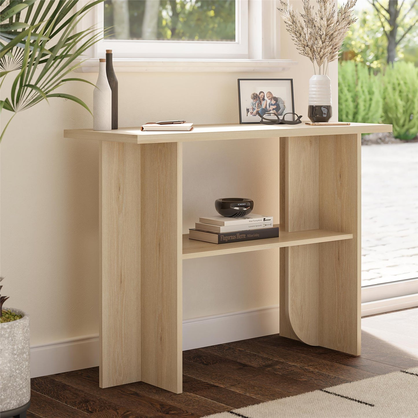 Voler Console Table, Light Oak - Blonde Oak