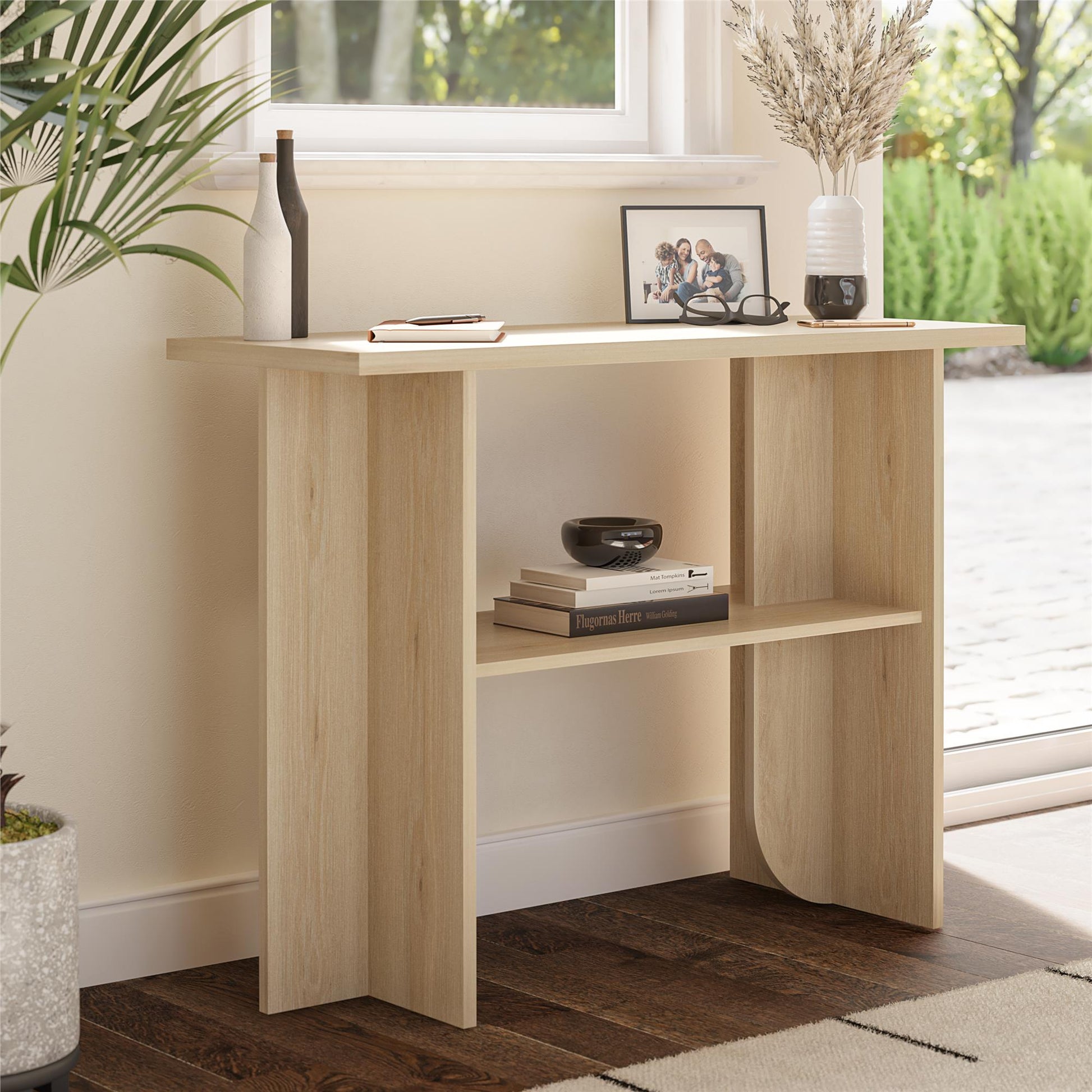 Voler Console Table, Light Oak - Blonde Oak