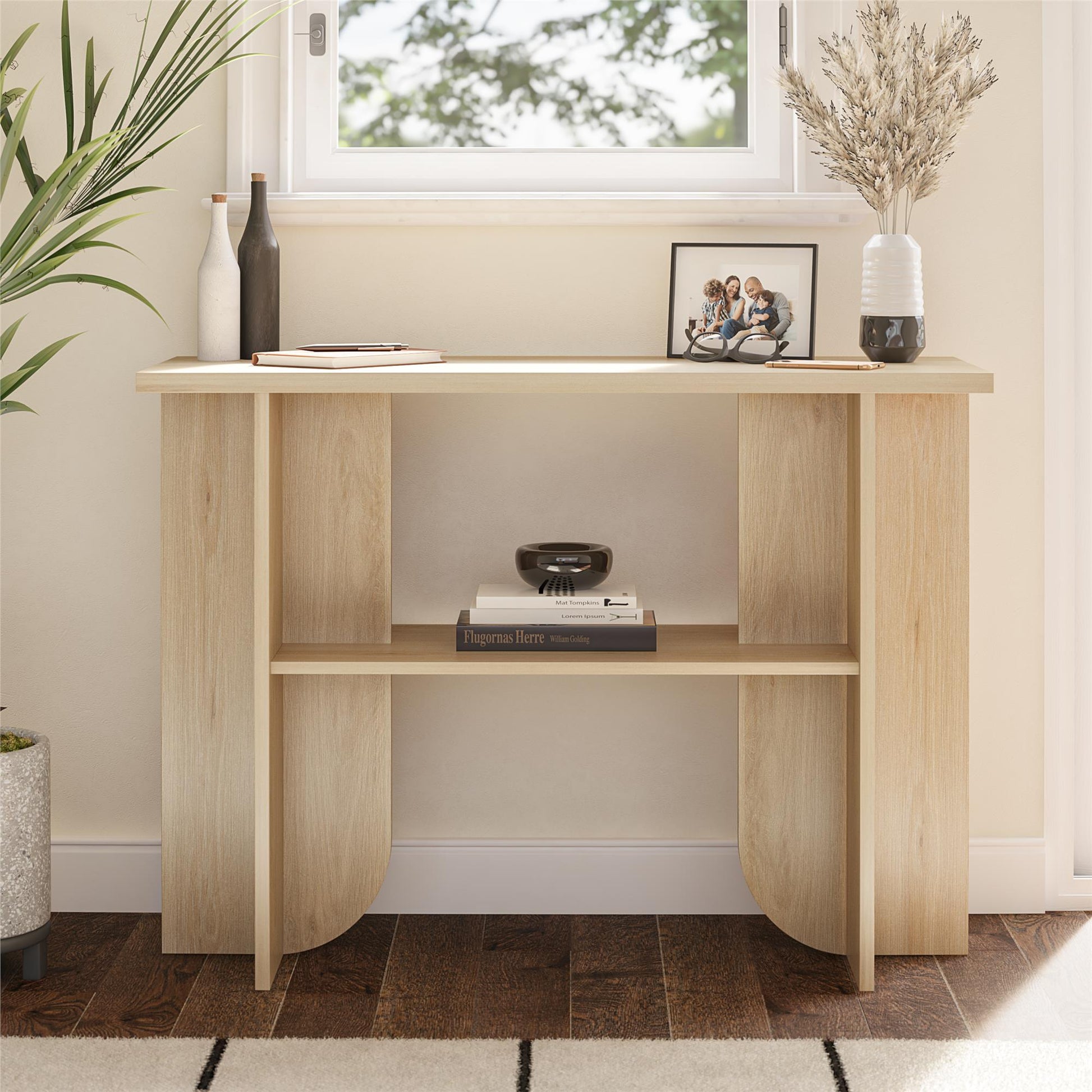Voler Console Table, Light Oak - Blonde Oak