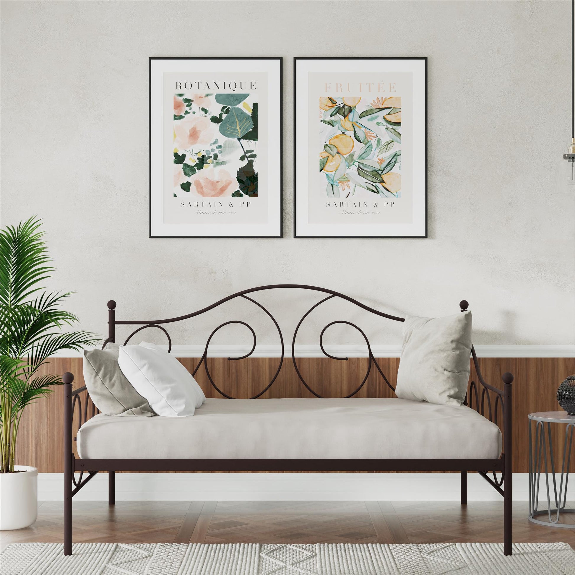 Victoria Metal Daybed with 15 Inch Clearance for Storage - Bronze - Full