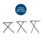 Multi-Functional, Adjustable, Personal Folding Activity Table - Black - 2-Pack