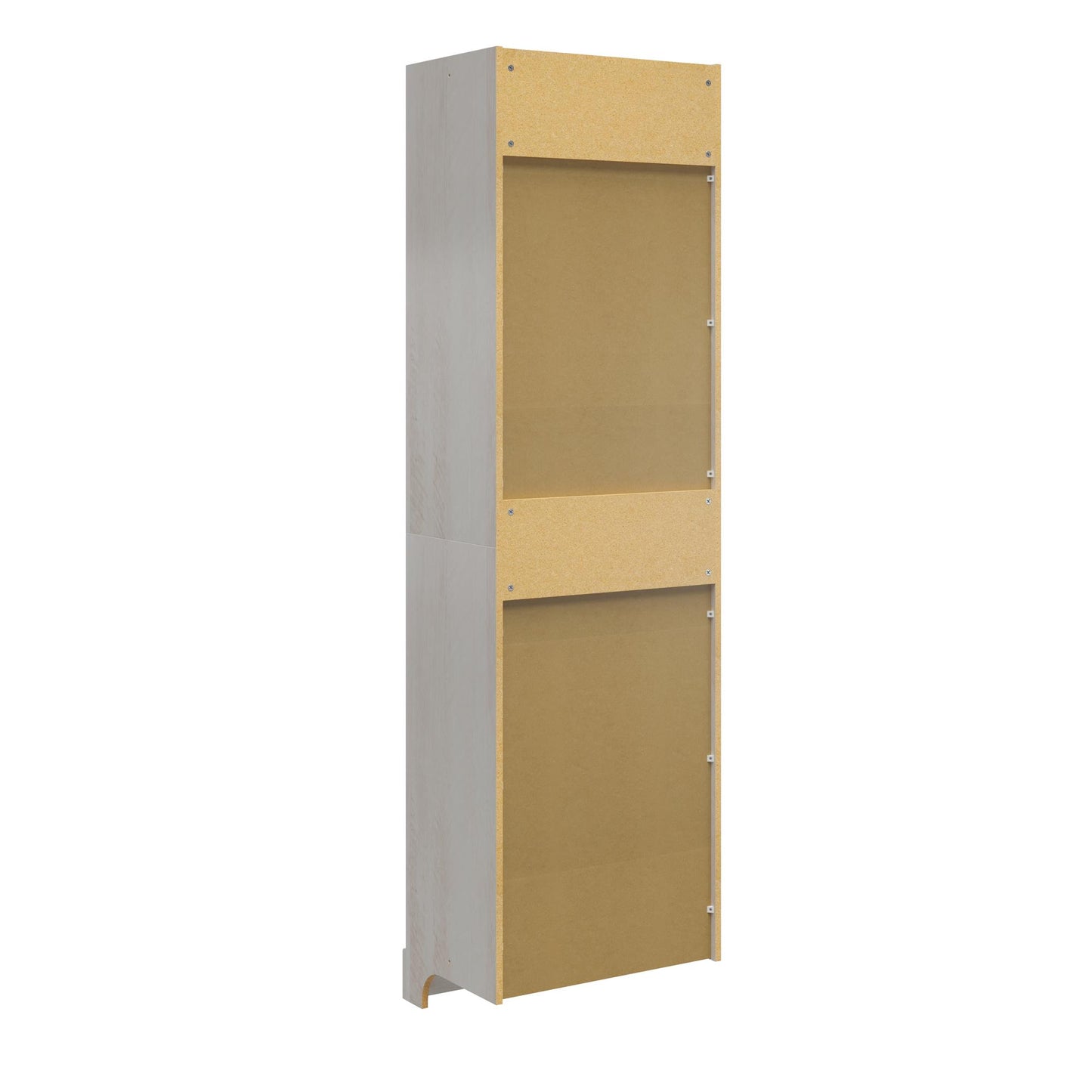 Elba Open Shelf and Hanging Clothing Rod Modular Closest Unit - Ivory Oak