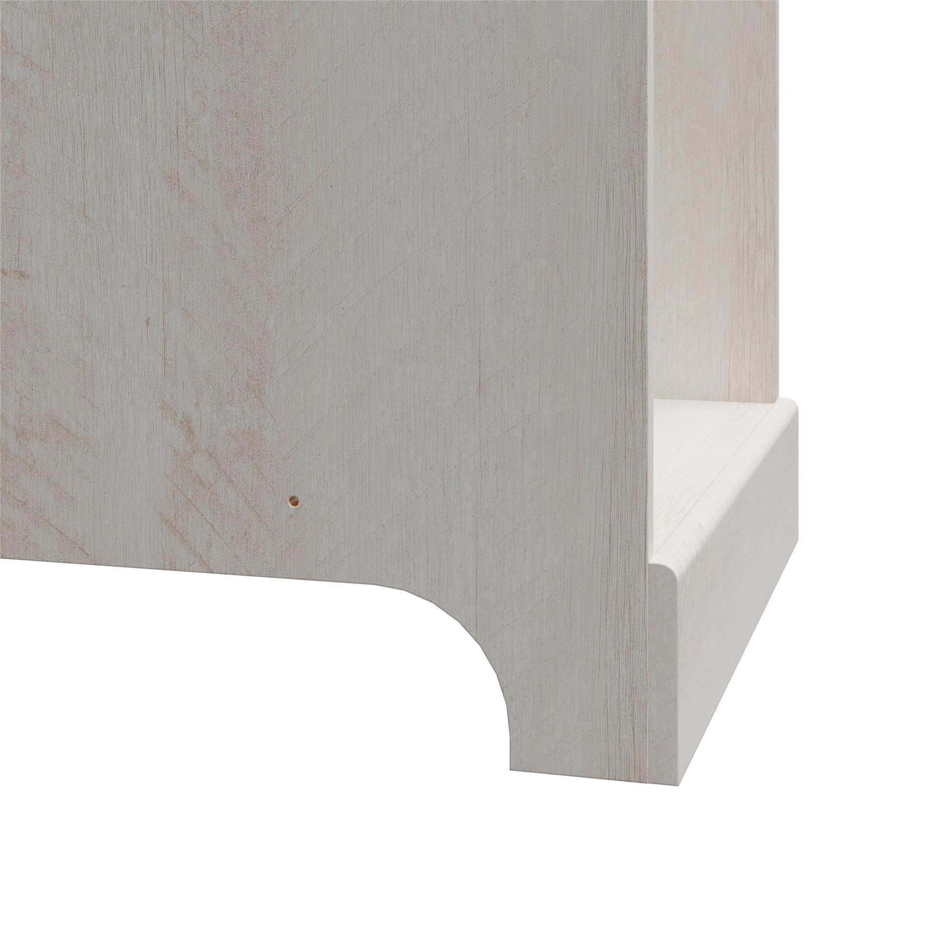 Elba Open Shelf and Hanging Clothing Rod Modular Closest Unit - Ivory Oak