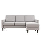 Winston Reversible Sofa Sectional - Light Gray