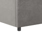 Moon Upholstered Bed with Storage - Light Gray - Full