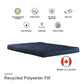 Carson 6 Inch Thermobonded High Density Polyester Fill Futon Mattress - Blue - Full