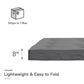 Carson 8 Inch Thermobonded High Density Polyester Fill Futon Mattress - Gray - Full