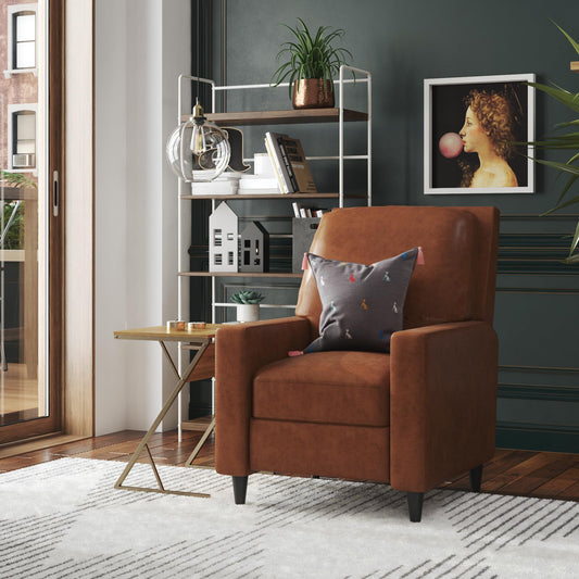 Lana Pushback Recliner - Camel