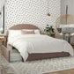 Moon Upholstered Bed with Storage - Blush - Queen