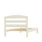 Braylon Twin Sized Wooden Bed Frame with Wood Slats - White