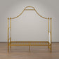 Monarch Hill Clementine Canopy Bed with Linen Headboard and Footboard - Gold - Twin