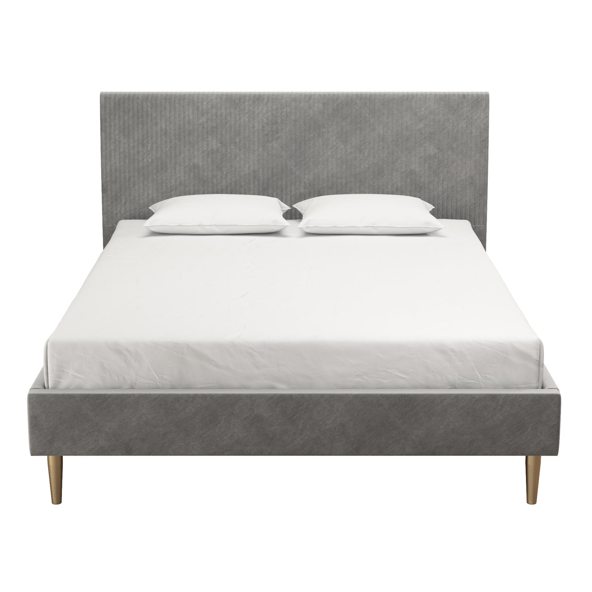 Daphne Upholstered Bed - Light Gray - Full