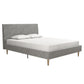 Daphne Upholstered Bed - Light Gray - Full