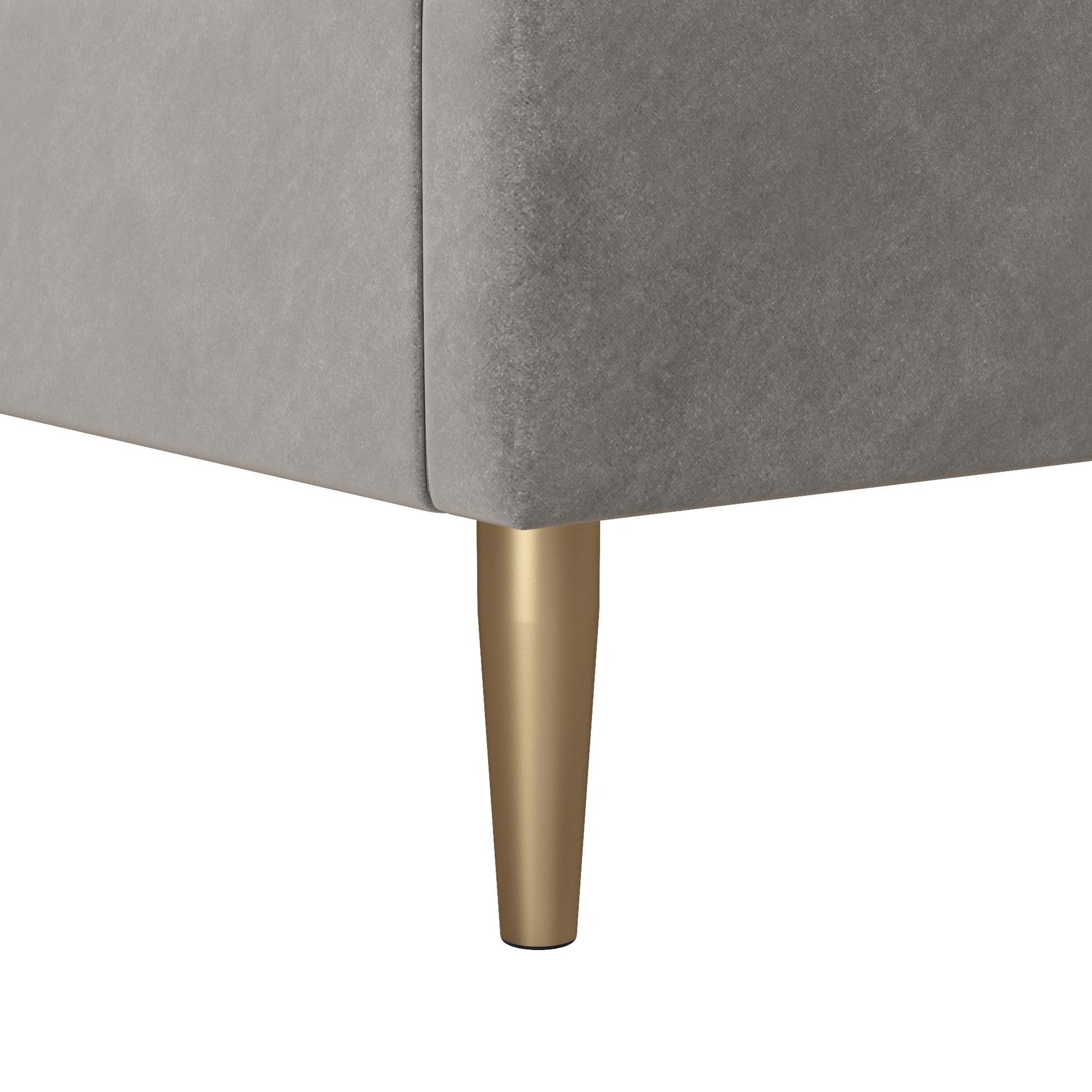 Daphne Upholstered Bed - Light Gray - Full
