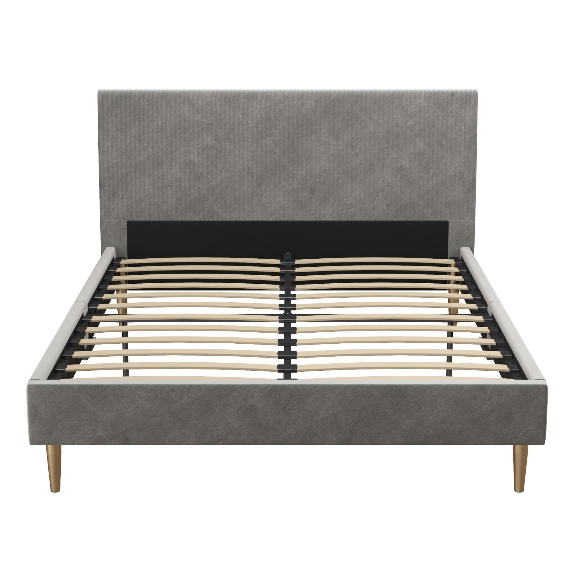 Daphne Upholstered Bed - Light Gray - Queen