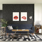 Regal Linen Upholstered Futon - Blue Linen