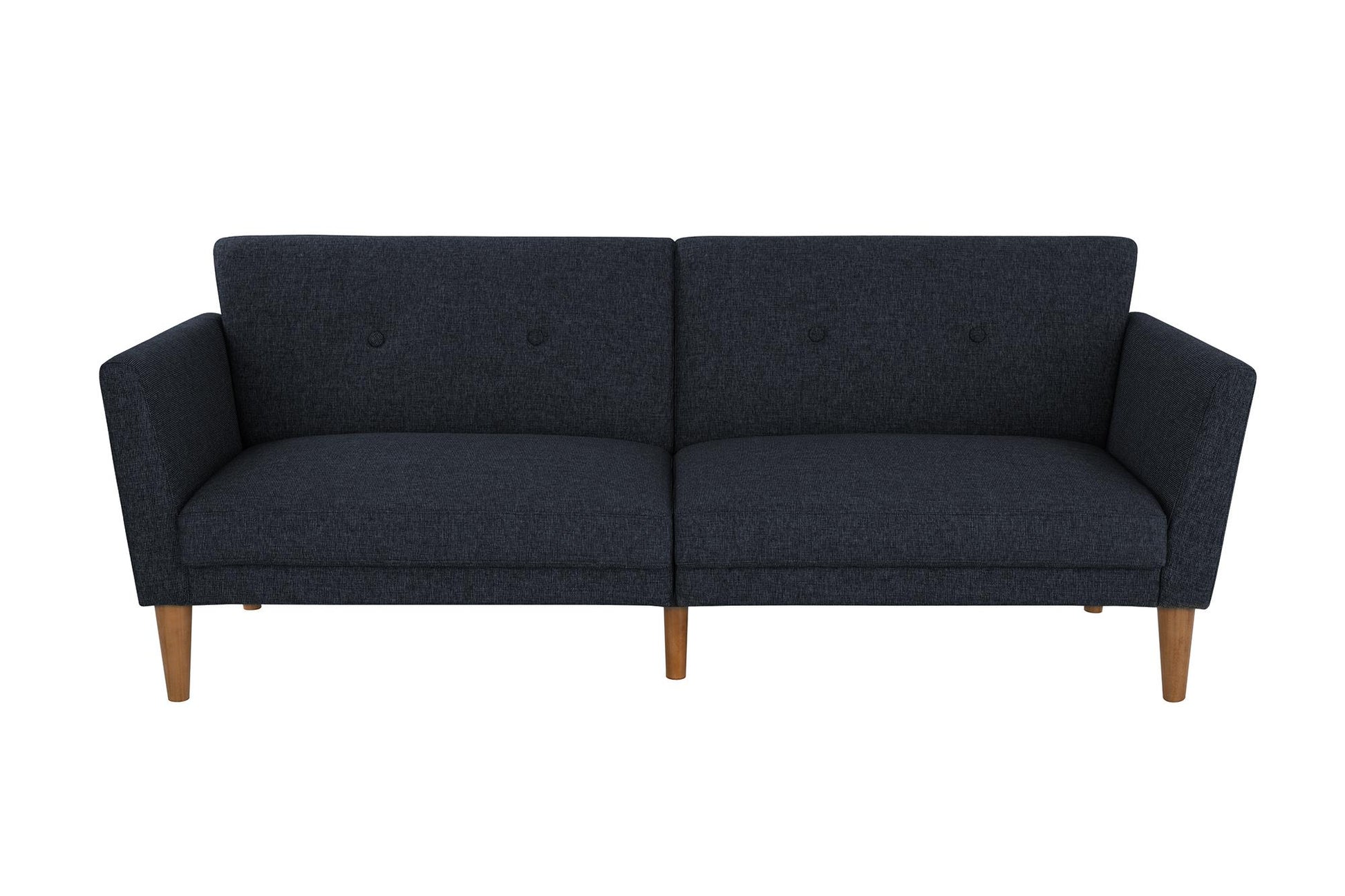 Regal Linen Upholstered Futon - Blue Linen