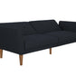 Regal Linen Upholstered Futon - Blue Linen