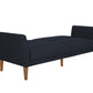 Regal Linen Upholstered Futon - Blue Linen