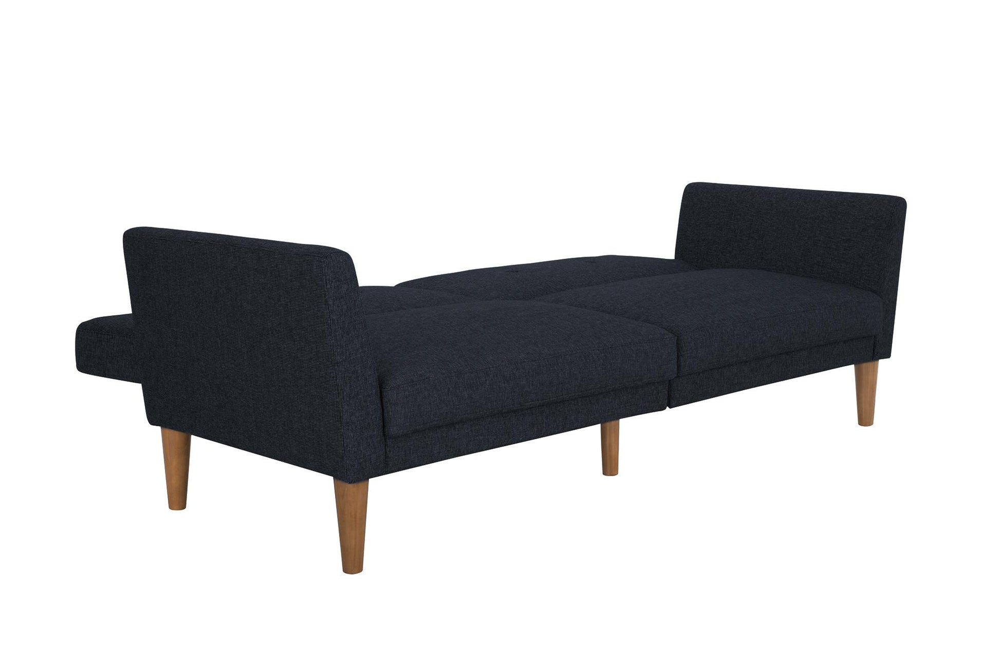 Regal Linen Upholstered Futon - Blue Linen
