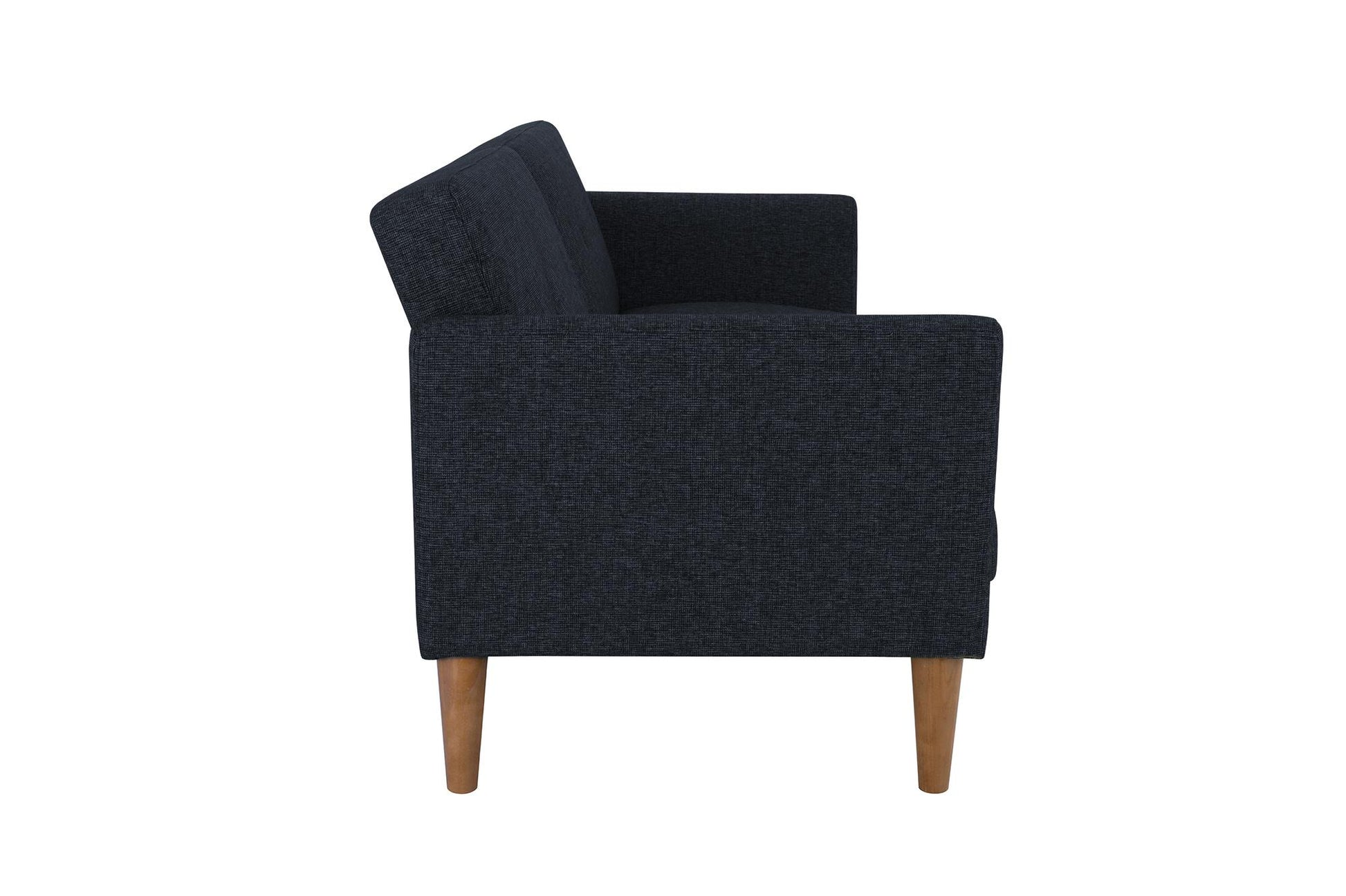 Regal Linen Upholstered Futon - Blue Linen