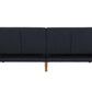 Regal Linen Upholstered Futon - Blue Linen