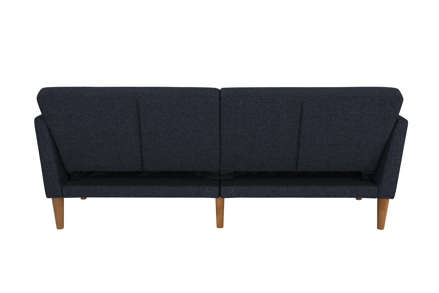 Regal Linen Upholstered Futon - Blue Linen
