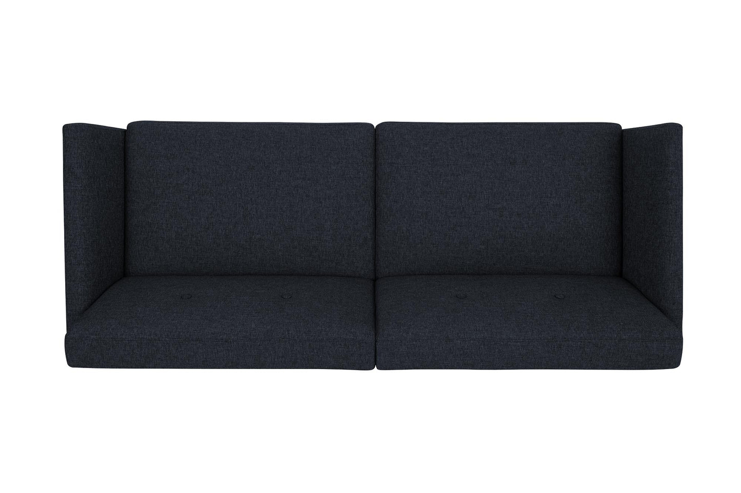 Regal Linen Upholstered Futon - Blue Linen